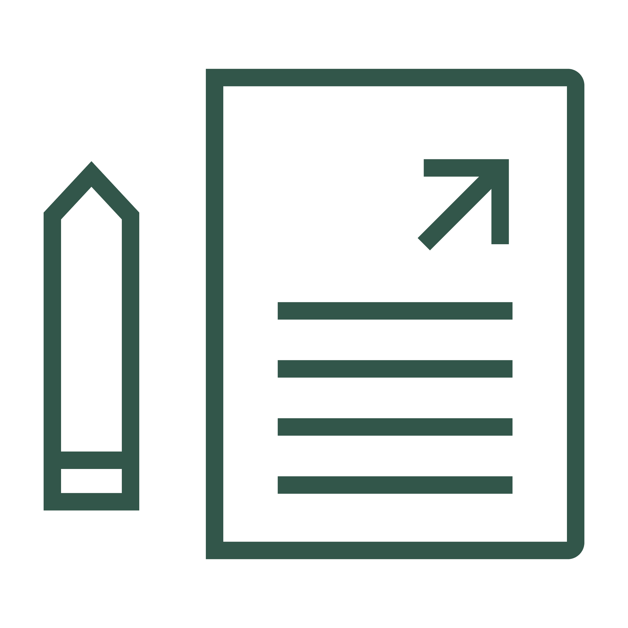 illustration of a paper and pencil